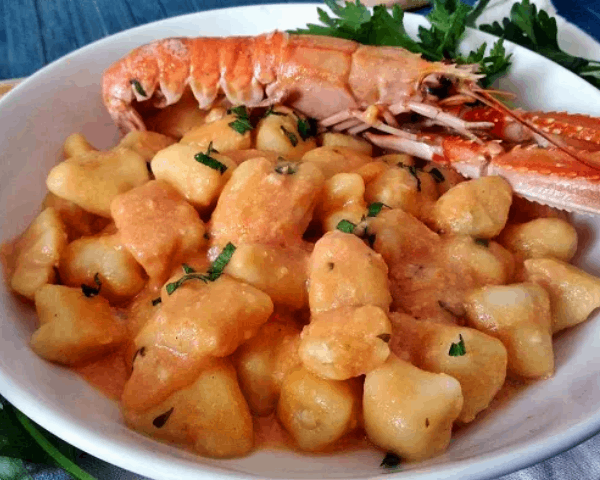 Gnocchi alla Crema di Scampi